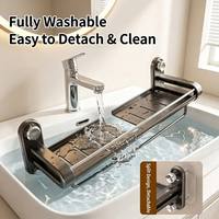 Étagère de rangement pour salle de bain, support mural sans perçage pour douche, support de rangement pour gel douche