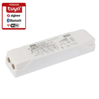 Zigbee Tuya driver led cerdas, lampu redup & tunik bluetooth putih, WIFI, Jala, arus konstan 6-42v 5w-80w