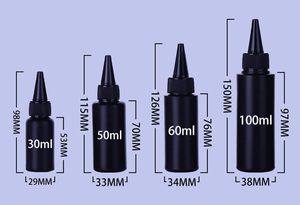 Hot Sale Luxury 500Ml 16Oz PE Plastic Matt Black Flat Shape <b>Face</b> Mask & Shampoo Packaging Liquid Bottle - Product Image 2