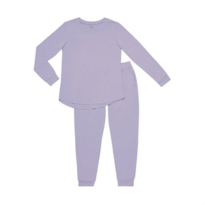 Weige Custom Print Katoenen Familie Bijpassende Nachtkleding Pyjama Effen Kleur Design Kleding Voor Vrouwen Jogger Bamboe Pyjama Set - Product Image 5