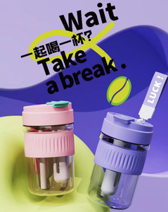Botella de Agua Deportiva de Plástico de Lujo de 500 ml, 2026, Venta al por Mayor, Logotipo Personalizado, Botella de Gimnasio Portátil con Asa y Cuerda, Gran Capacidad, Pajita, Unisex - Product Image 4