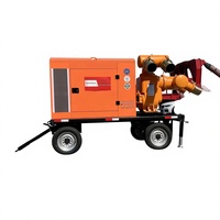 Station de pompage mobile diesel Daze Power Plants TOSM1000PM de 1000 mètres cubes pour la lutte contre les inondations et les interventions d'urgence en cas de catastrophe