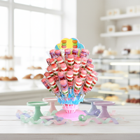 Vente directe usine – Bonbons gélifiés Halal classiques en forme de hamburger, best-seller, OEM disponible, saveur fruitée acidulée pastèque en bouteille, forme boule