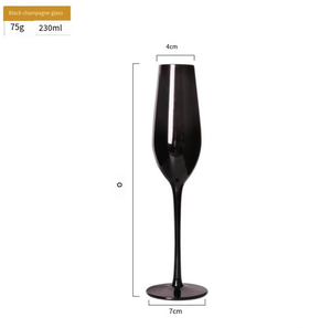 Calice da Vino in Cristallo Nero Ultra-Sottile Black Magic, Bicchiere da Degustazione Moderno e Minimalista - Product Image 2