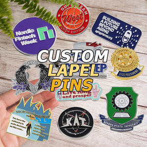 金属别针制造商定制锌合金运动卡通定制翻领别针徽章胸针硬软搪瓷别针带背衬卡 - Product Image 3