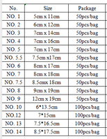 N°10 - N°. 14 pochettes pour billets de banque en papier de la collection Curency OPP, avec 100 pièces dans un sac