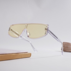 Nouvelles lunettes de soleil Y2K Cyberpunk Shield pour femmes et hommes, lunettes de soleil futuristes à dessus plat rectangulaire, UV400, lunettes rétro Hip Hop, streetwear - Product Image 4