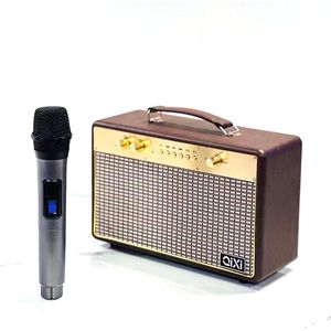 Tốt Nhất Máy Karaoke Cho Người Lớn Loa Không <span class=keywords><strong>D</strong></span>ây Microphone Bằng Gỗ Không <span class=keywords><strong>D</strong></span>ây Loa Di Động Ngoài Trời Cho Ca Hát - Product Image 1
