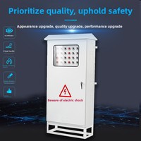 Boîtier métallique ventilé personnalisable pour panneau de commande électrique avec signalisation d'avertissement de sécurité pour système de protection moteur d'usine IP54