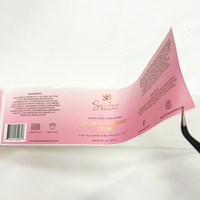 Rouleau d'Étiquettes Autocollantes Adhésives Personnalisées en Vinyle avec Lamination Feuille d'Or et Logo Imprimé pour Cosmétiques