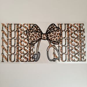 16oz Nurse Theme Sports Cup Wraps UV <b>for</b> Transfer <b>Stickers</b> Plastic <b>Glass</b> Mugs Vinyl Model Transfer Printing Packaging Labels - Product Image 1