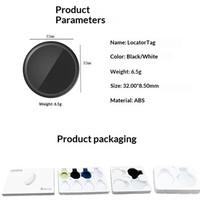 Localizador GPS Inteligente Certificado por MFi, Rastreador de Mascotas Antipérdida, Mini Buscador de Llaves, Tarjetero, Funciona con Apple y Android, Busca Mi Dispositivo