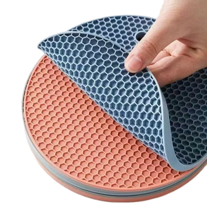 Food Grade Silicone Trivet Mat Heat Resistant Hot Pad Non Slip Pot Holder <b>for</b> Kitchen Counter Dining <b>Table</b> - Product Image 1
