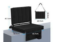 Coussins de sièges de stade Chaises portables pliantes en tissu Oxford pour la plage de camping en plein air