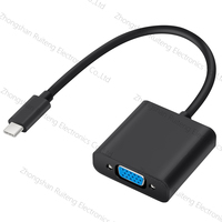 RTC 1080P 60HZ USB-C zu VGA Adapter Stecker zu Buchse Konverter Kompatibel für Apple MacBook
