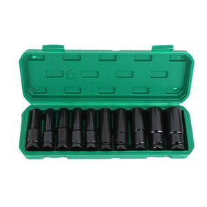 Socket Wrench Set 10 Piece 1/2 In Drive Chromium Vanadium Steel Impact Socket Tool Kit With Hard Case - Product Image 1