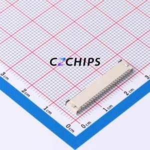 FPC-1.0FX-22PWCR-H20 FFC/FPC Connector SMD,P=1mm,Horizontal Mount Connector Flip Cover Type Bottom Contact 22P 1mm - Product Image 2