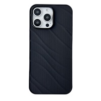 Coque de téléphone portable en TPU à motif ondulé de couleur unie, accessoire populaire, coque arrière protectrice pour iPhone 11 12 13 14 15 16ProMax