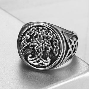 Beier — bijoux Viking personnalisés, nouvelle bague d'amulette, bijoux nordiques classiques pour hommes, acier inoxydable, chevalière d'arbre de vie - Product Image 3