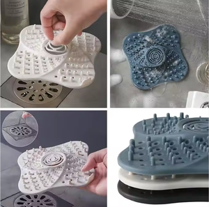 Anti-Odor Floor <b>Drain</b> <b>Cover</b> Bathroom Kitchen Sink Hair Filter Strainer Cross-border Household - Product Image 3