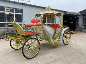 Carruaje de caballos de la familia real Europea OEM eléctrico Cenicienta niños jardín carro de caballos <span class=keywords><strong>Mini</strong></span> Carro de princesa para la venta - Product Image 5