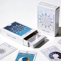Cartes de jeu de tarot Oracle haut de gamme avec estampage à chaud sur papier et guide