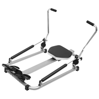 Nouvelle conception de rameur hydraulique pliable avec résistance réglable, siège rembourré, machine d'entraînement cardio pour la maison
