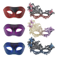 Masque de performance sexy pour reine, avec ceinture en double fil, en dentelle à motif plume de paon et phénix, et finition dorée brillante