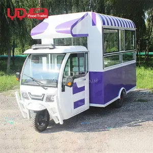 Mini Triciclo de comida, camión de helados, expendedora de zumo, coche, leche, carrito de comida móvil eléctrico
