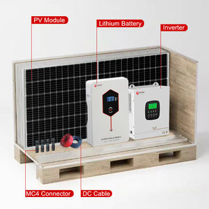 Sistema Completo di Energia Solare Ibrida Off-Grid da 10 kW 6kW per Casa, Sistema di Montaggio Solare per Tetto con Batteria - Product Image 2