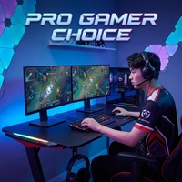 Bureau de jeu RGB AOR pour la maison, la chambre, l'internet café, le bureau, l'apprentissage, design ergonomique, panneau E0, vente en gros d'usine