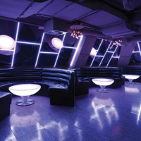 Table de cocktail LED 80 cm, mobilier de bar LED à changement de couleur pour mariage, salle de bal, exposition, tables de cocktail pour événements