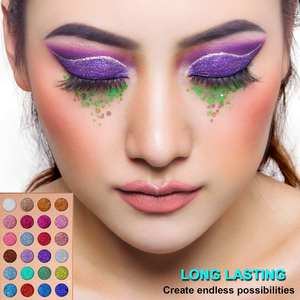 Paleta de Sombras de Ojos Personalizadas, Veganas, Brillantes, Metálicas, Duocromáticas, con Acabado Diamante - Product Image 3