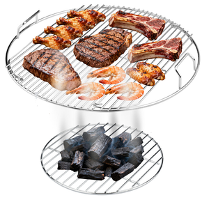<span class=keywords><strong>Grille</strong></span> de remplacement pour barbecue de 22 pouces avec <span class=keywords><strong>grille</strong></span> de cuisson <span class=keywords><strong>ronde</strong></span> réglable de 17 pouces pour barbecue au charbon de bois - Product Image 1