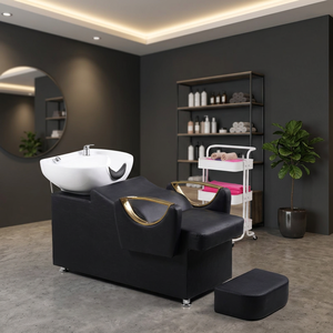 Factory Wholesale Hair Salon With <b>Head</b> Therapy Hair Recliner <b>Massage</b> Shampoo Bed Salon Shampoo Chair Bed With Salon Sink - Product Image 1