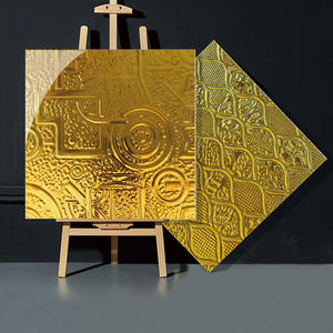 الذهب كالكوتا كامل الجسم 30x30 300x300 كبيرة الصقيل السيراميك المصقول بلاط أرضية بورسلين 3D - Product Image 2