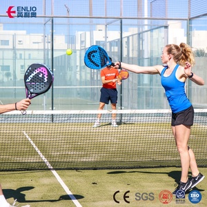 Terrain <span class=keywords><strong>de</strong></span> padel panoramique complet Enlio avec toit rétractable, éclairage <span class=keywords><strong>LED</strong></span>, construction en acier galvanisé - Conception modulaire portable pour - Product Image 6