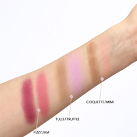Palette de maquillage pour le visage bio 2 en 1, poudre de contour et blush hautement pigmentée, résistante à l'eau, lisse, avec logo personnalisé en gros