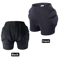 Shorts de protection rembourrés avec fermeture éclair en mousse qui ne s'effiloche pas, idéaux pour le patinage sur glace, le skateboard, le ski, à partir de 6 ans, parfaits pour les activités de plein air