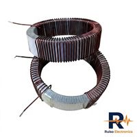 Un transformador de corriente que se puede utilizar en amplificadores de audio y convertidores de energía