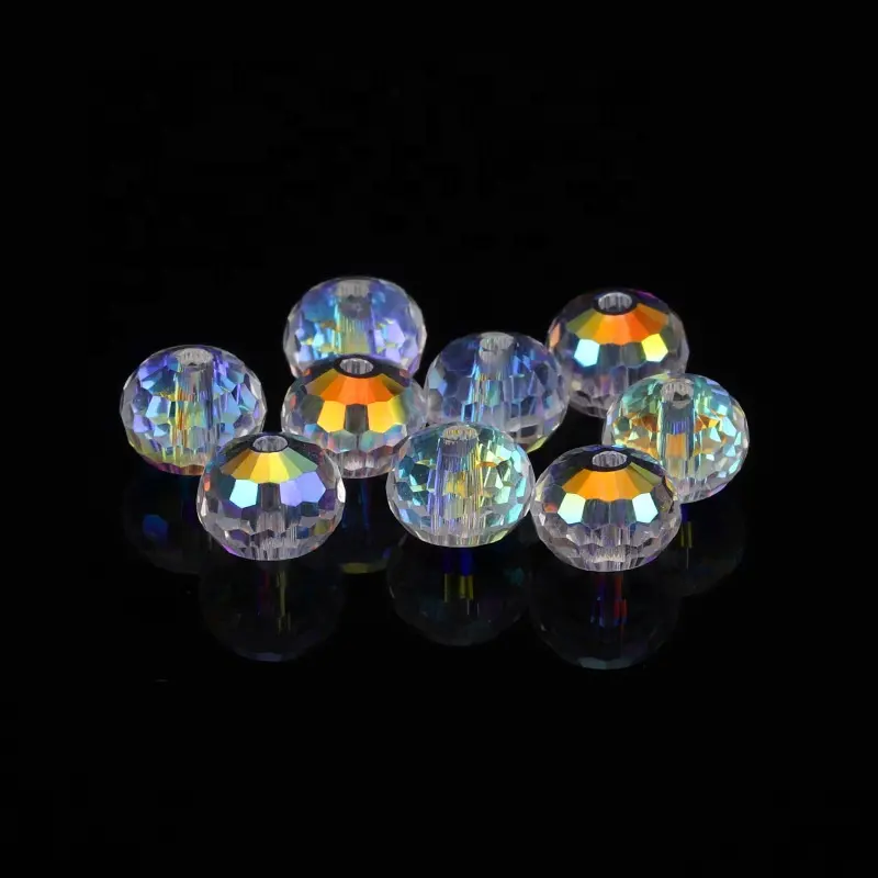 Offre Spéciale 3A électrolytique aurora magique verre cristal perles perles en vrac 96 perles de terre à facettes bijoux à bricoler soi-même accessoires