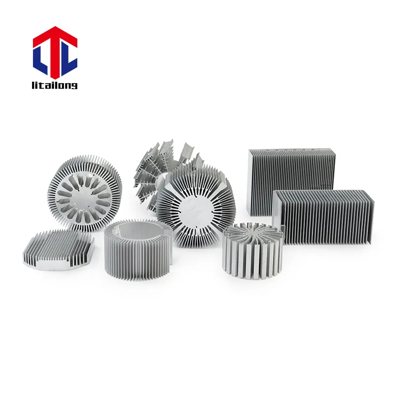 Factory CNC Custom Aluminum Radiator Profiles OEM ODM Anodizing Extrusion Aluminum Alloy Heatsink Heat Sink Parts