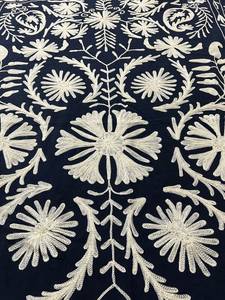 Couvre-lit en coton brodé Suzani, couverture décorative, tapis mural Ouzbek Suzani, décoration bohème pour la maison, assortiment en gros B2B - Product Image 3