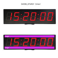 Jam Timer Digital LED dengan Layar Berubah Warna Merah Hijau Kuning, Dilengkapi Remote Control Jarak Jauh 15 Meter
