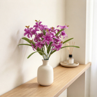Fleur de jacinthe artificielle en soie pour la décoration intérieure, printemps, Pâques, fête des mères, mariage, fête nuptiale, vase de table, arrangement floral DIY