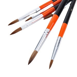 Custom 6 pz Set di <span class=keywords><strong>pennelli</strong></span> <span class=keywords><strong>per</strong></span> <span class=keywords><strong>acquerello</strong></span> in Nylon dorato, - Product Image 5