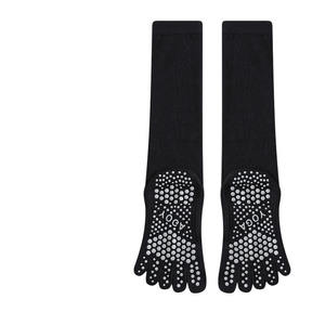 Chaussettes <span class=keywords><strong>de</strong></span> yoga antidérapantes à cinq doigts <span class=keywords><strong>de</strong></span> haute qualité, chaussettes mi-mollet pour Pilates, sport et fitness - Product Image 2