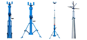 Achetez un mât télescopique manuel de 3m à 8m, petit mât télescopique portable avec treuil manuel, monté sur un véhicule ou sur le sol - Product Image 6