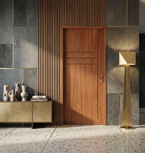 Porte en bois Meranti à âme pleine, design élégant, finition lisse, intérieur/extérieur, taille personnalisée, fabricant, export - Product Image 6