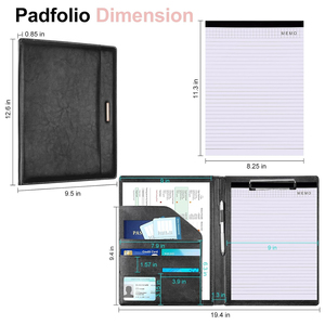 Pu Da Kinh Doanh Clipboard Nộp Hồ Sơ Vali Phỏng Vấn Tiếp Tục Thư Mục A4 Thư Tài Liệu Lưu Trữ Túi Cho Các Cuộc Họp Văn Phòng Trường - Product Image 2